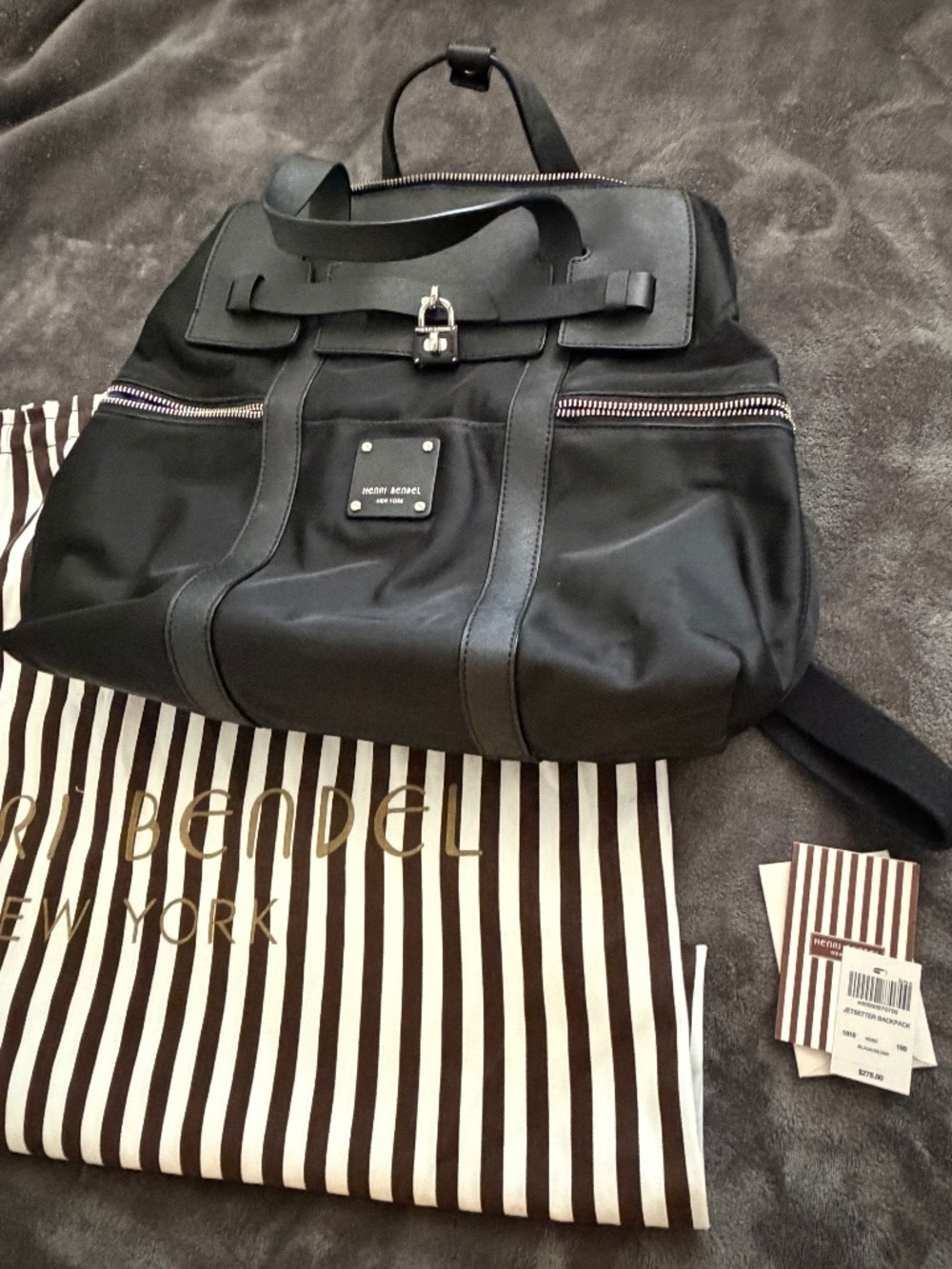 Henri Bendel Large Jetsetter Backpack/convertable bag